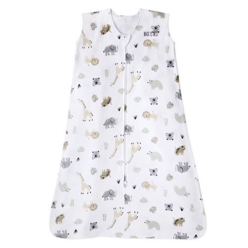 Halo Innovations Sleepsack 100% Cotton Wearable Blanket - Animal Print - Md
