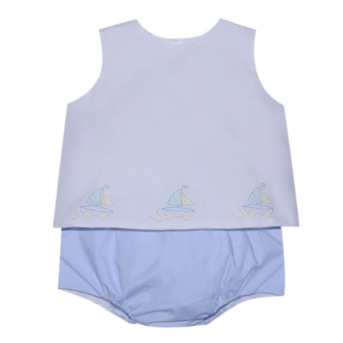 Diaper Set Bailey Sailboat Blue (Baby)
