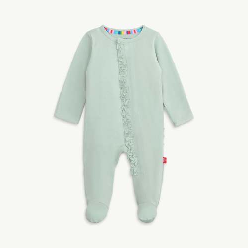sea foam modal magnetic parent favorite footie with ruffles – Magnetic Me