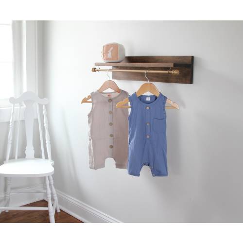 Nursery Shelf Clothes Hanger, Nursery Décor, Baby Shower Gift, Elegant Baby Boy Nursery