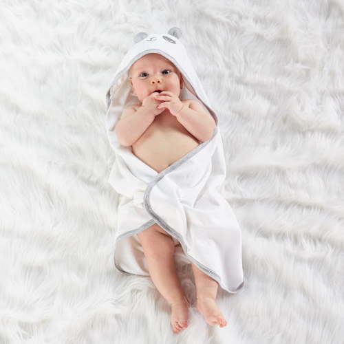 Little Star 100% Organic Cotton Hooded Baby Bath Towel