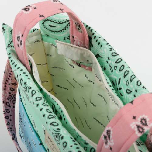 Minicoton Icon Bag - Mint / Colorblock