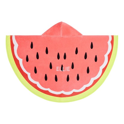 Watermelon Shaped Baby Beach Hooded Towel UPF 50+