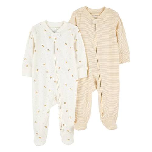 3M Baby Carter's 2-Pack 2-Way Zip Cotton Sleep & Play Pajamas