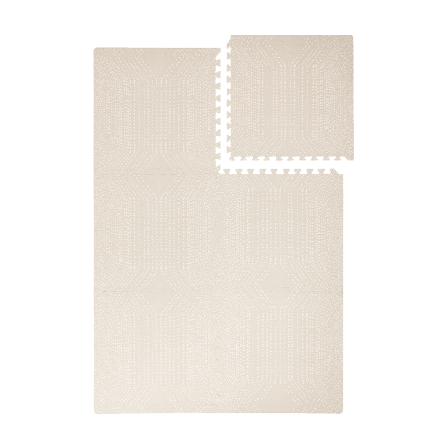 Padded foam play mat for the nursery