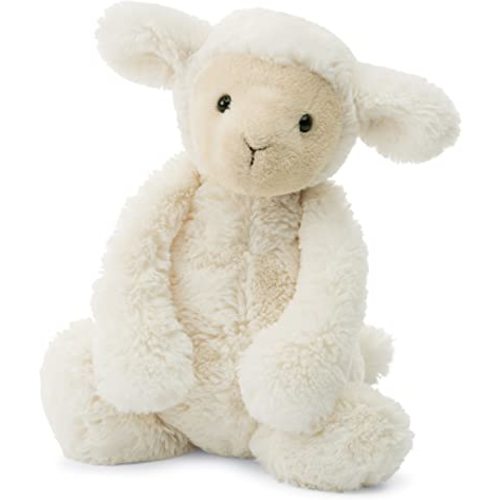 Jellycat Bashful Lamb Stuffed Animal, Small, 7 inches