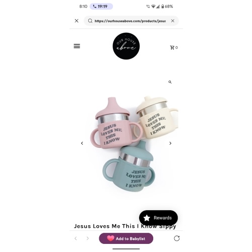 Jesus Loves Me This I Know Sippy Cup – OUR HOUSE ABOVE