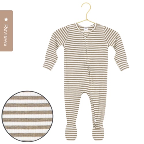 Indy Ribbed Zipper Footies