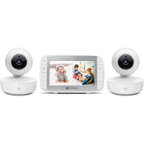 Motorola VM36XL-2 5 Motorized Pan/Tilt Video Baby Monitor Set, White