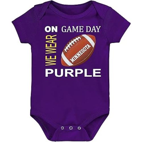 Football On Game Day Baby Bodysuit for Minnesota Fans