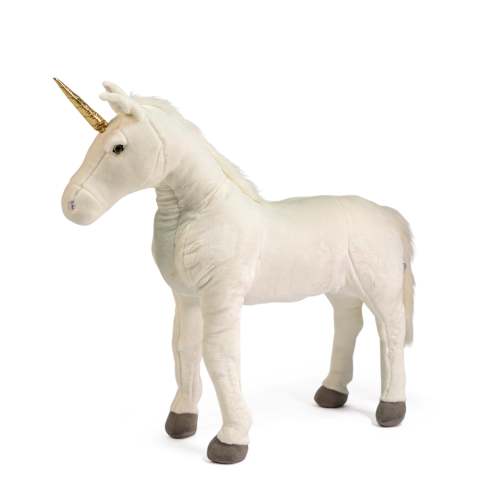 Standing White Unicorn Plush - 31.5"