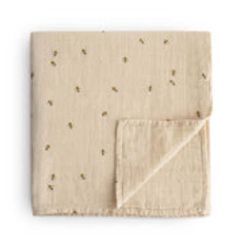 Organic Cotton Mushie Baby Muslin Swaddle Blanket
