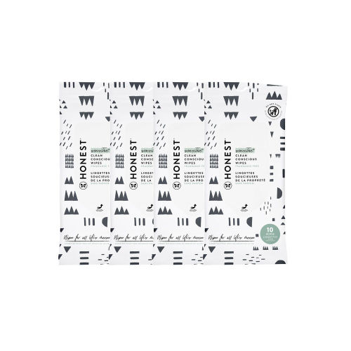 Honest Baby Wipes Pattern Play, 4-pack of 10 Count | Honest Co.