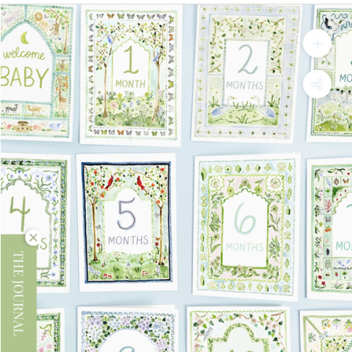 Baby Milestone Cards: Whimsical Set