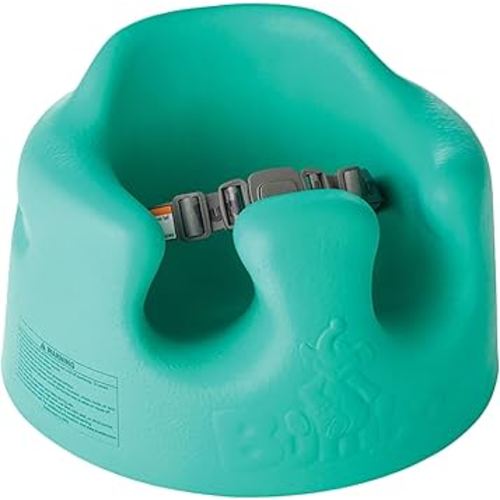 Bumbo Baby Infant Soft Foam Comfortable Support Wide Floor Seat with 3 Point Adjustable Harness for Ages 3 to 12 Months, Aqua
