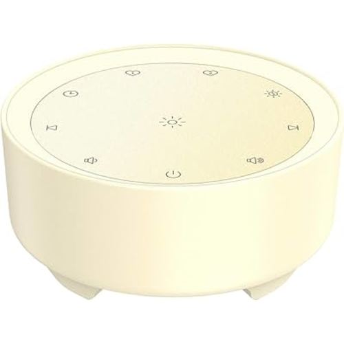 Kipcush Sound Machine & Night Light for Adults, Baby, Kids. White Noise Machine with 20 Soothing Sleep Sounds. Small Size & Portable Design for Bedroom (Putty, Small)