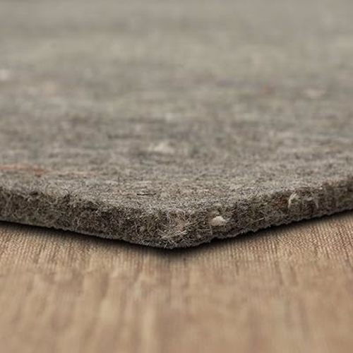 Mohawk Home 8' x 10' Non Slip Rug Pad Gripper 3/8 Thick Dual Surface Felt + Rubber Gripper - Safe for All Floors, Grey