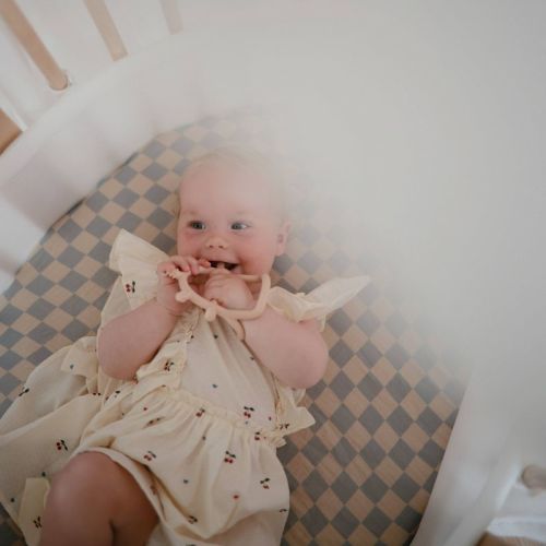 Mushie Extra Soft Muslin Crib Sheet - Bees
