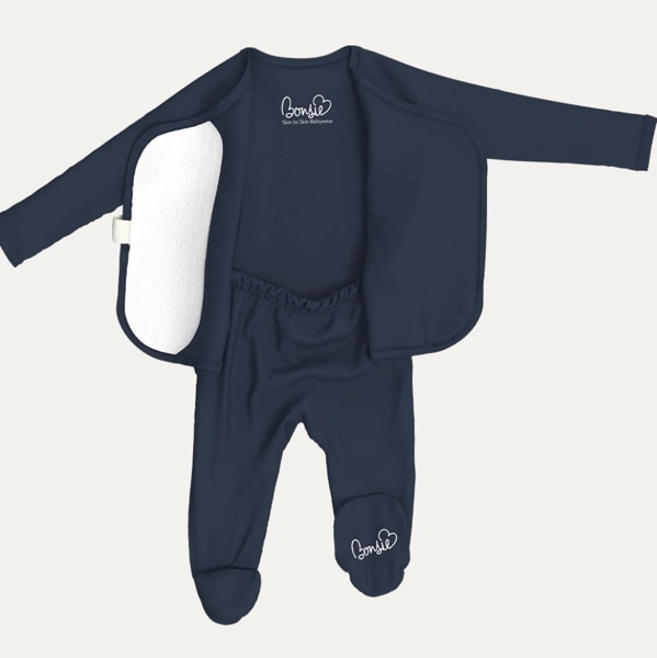 Footie - Midnight Blue – Bonsie Skin to Skin Babywear
