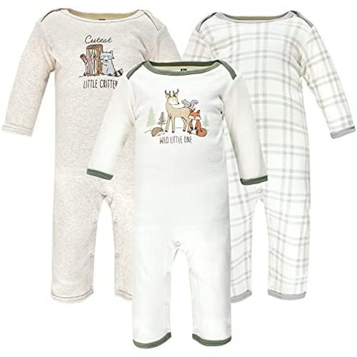 Hudson Baby baby-girls Cotton Coveralls