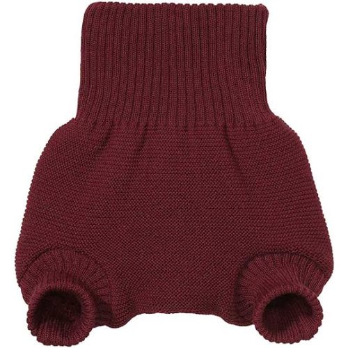 DISANA 100% Wool Diaper Cover Organic Merino Soaker Over Pants Cloth Diapers Nappy 131 (Cassis, 86/92)