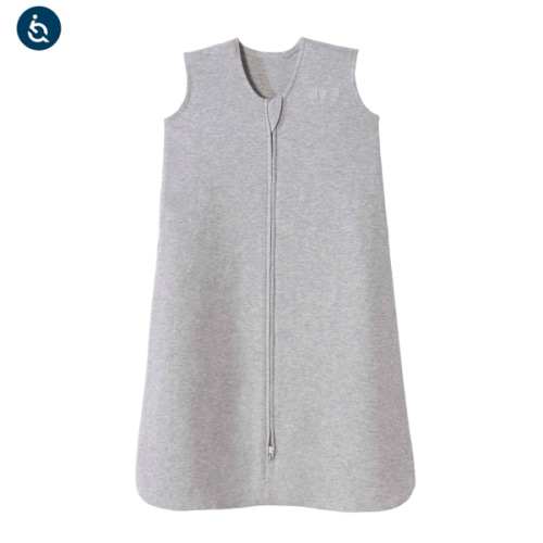 Heather Gray Cotton Wearable Baby Blanket | HALO