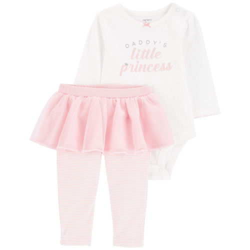 Baby 2-Piece Daddy's Princess Bodysuit & Tutu Pant Set - Carter's | Carter's
