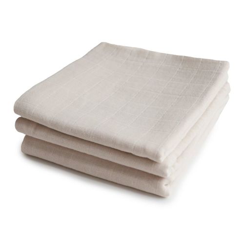 Organic Cotton Muslin Cloths 3-pack Rainbows One Size