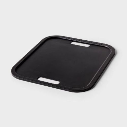 Decorative Plastic Lid Black - Brightroom™: Storage Bin Lid, Universal Placement, Cut-Out Handles, 14.72"x12.52"