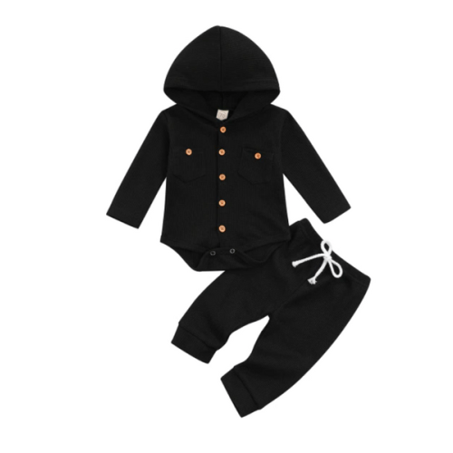 Waffle Hoodie Set