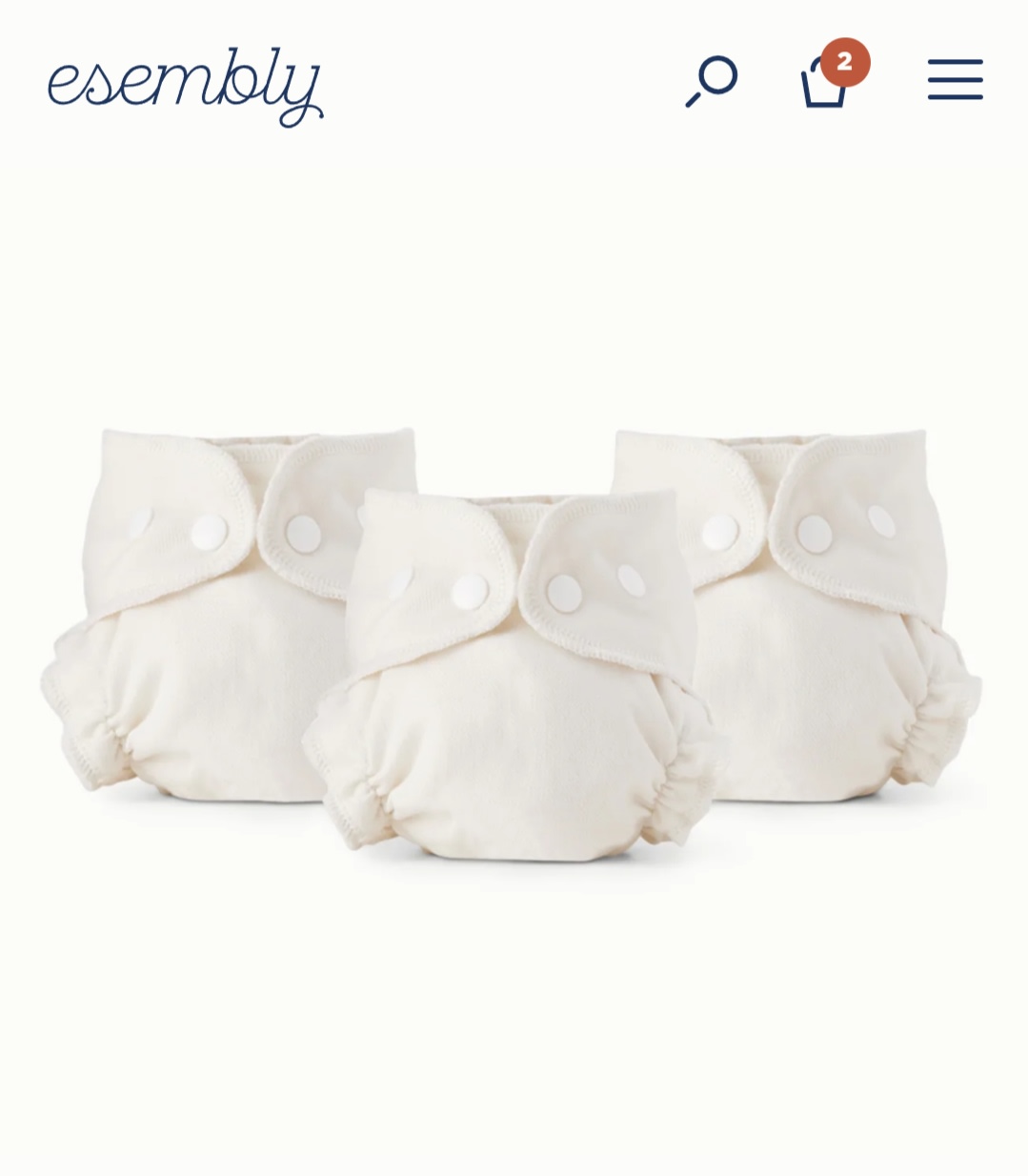Cloth Diaper Inners - Size 1 & 2 - Esembly Baby