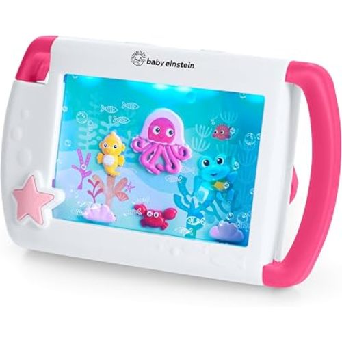 kids2 Baby Einstein On-the-Go Sea Dreams Soother, Pink, Portable Baby Sound Machine with Music & Lights, for Newborns 0+ Months