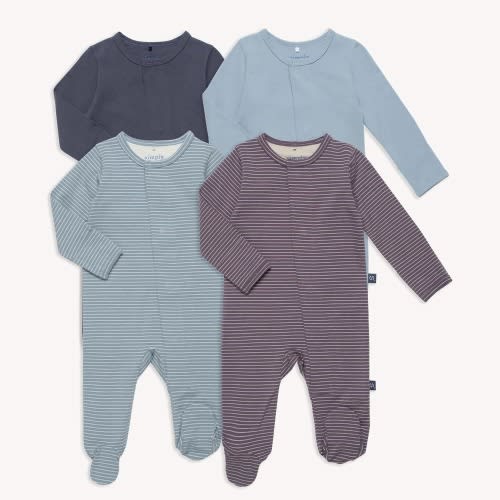 oceanic stripes cloudstretch™ magnetic footies | 4 set – Magnetic Me