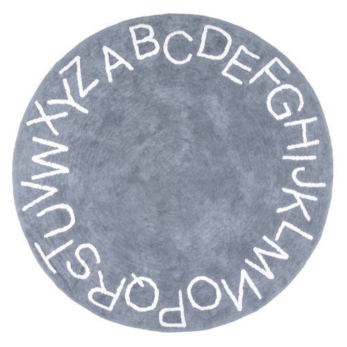 Alphabet SpinCleanhable Rug