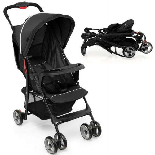 Kadyn Baby Stroller, Infant Carriage Bassinet Stroller,Toddler Travel Stroller for Airplane with Adjustable Backrest and Canopy