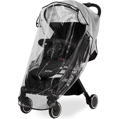 Clear Stroller Rain Cover, Universal Travel Weather Shield Breathable Baby Stroller Rain Cover for Windproof, Waterproof, Protect from Sun Dust Snow