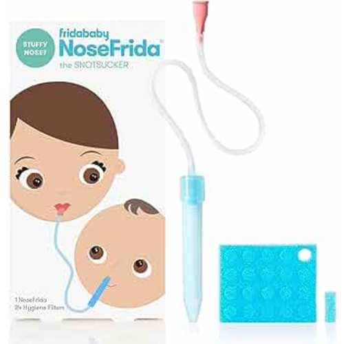 Frida Baby Nasal Aspirator NoseFrida the Snotsucker with 24 Extra Hygiene Filters