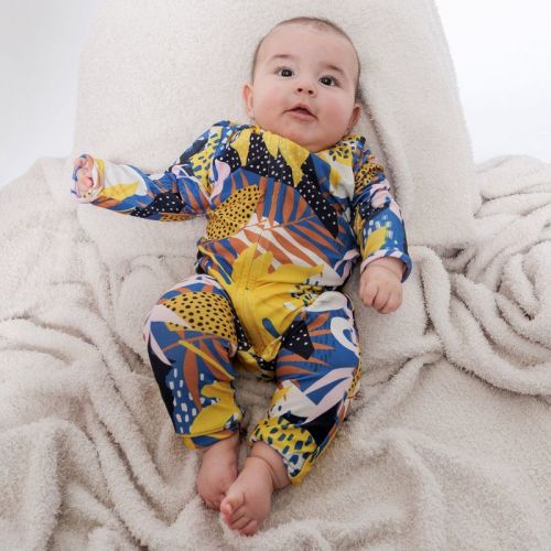 Mixed Up Clothing Infant The Baby Tuta Jumper - Yellow Tropical - 12 Months
