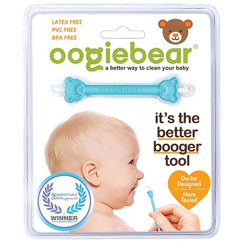 oogiebear - Nose and Ear Gadget. Safe, Easy Nasal Booger and Ear Wax Remover for Newborns, Infants and Toddlers. Dual Earwax and Snot Remover. Aspirator Alternative