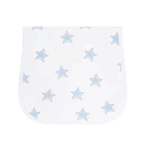 Blue Stars Print Burp Cloth