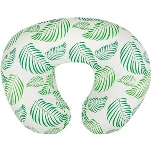 ALVABABY Nursing Pillow Cover Slipcover,100% Organic Cotton,Soft and Comfortable,Feathers Design,Maternity Breastfeeding Newborn Infant Feeding Cushion Cover ZT-CZ01