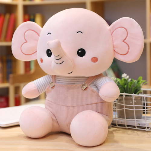 Gqtwoy Elephant Stuffed Animals – Stuff Animal Plush Toy for Babies Girls Boys, Elephants Plushie Teddy Bear Toys for Birth Stats Baby Shower Infant Newborn Boy & Girl, 9 Inches
