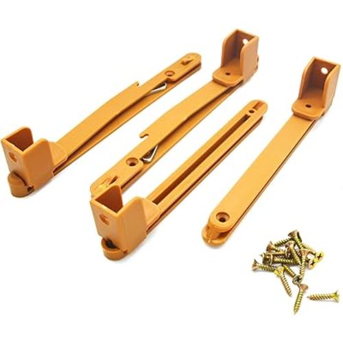 Crib fence Lifter Lifting Rail Connection Set Brown w Screws