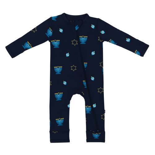 Zippered Romper in Hanukkah