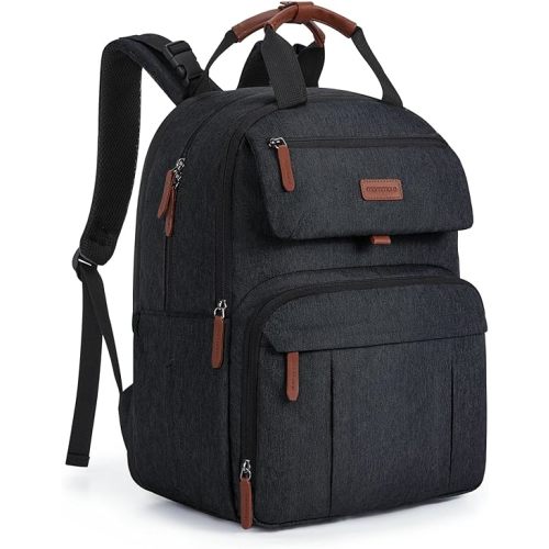 mommore Diaper Bag Backpack, Large Diaper Bag Expandable for 2 Kids/Twins, Durable Baby Bag with Changing Pad, Water Resistant Travel Diaper Backpack for Mom Dad | Expandable, for 2 Kids/Twins, Durable Baby Bag, with Changing Pad, Water Resistant