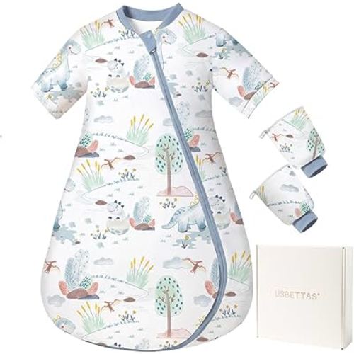 2.5 TOG Baby Sleep Sack for Winter 12-24 Months - Super Warm Quilted Wearable Blanket with Removable Sleeves, Two-Way Zipper for Easy Diaper Changes, Soft & Cozy Infant Sleeping Bag