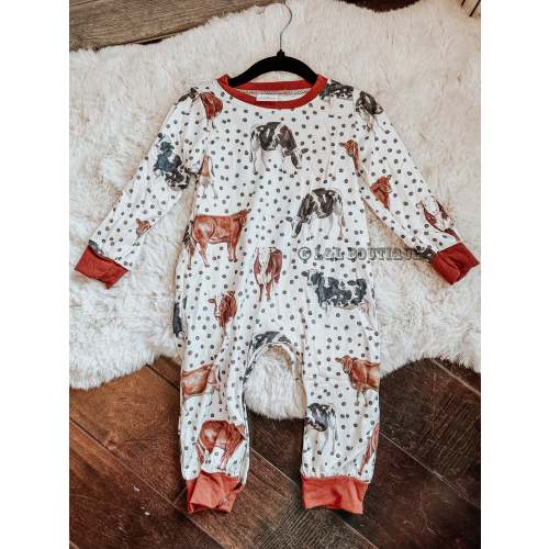 Polka Dot Cow Onesie