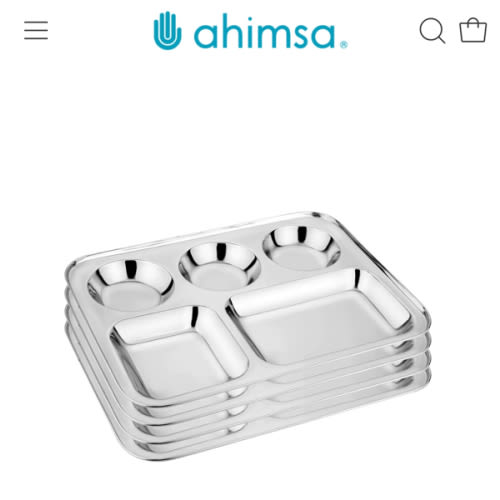 Compartment Dining Tray (Pack of 4) – AHIMSA®