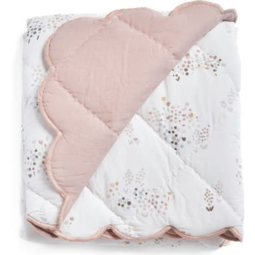 Reversible Quilted Organic Cotton Blanket