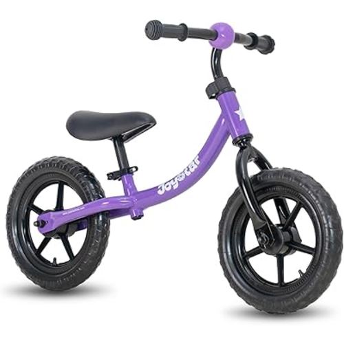 JOYSTAR 12 Inch Balance Bike for 18months, 2, 3, 4, and 5 Years Old Boys and Girls - Lightweight Toddler Bike with Adjustable Handlebar and Seat - No Pedal Bikes for Kids Birthday Gift
